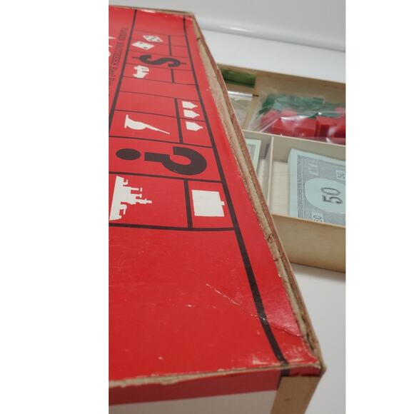 1961 Vintage Monopoly Board Game by Parker Brothers Classic Original, PRE-OWNED - Picture 4 of 10